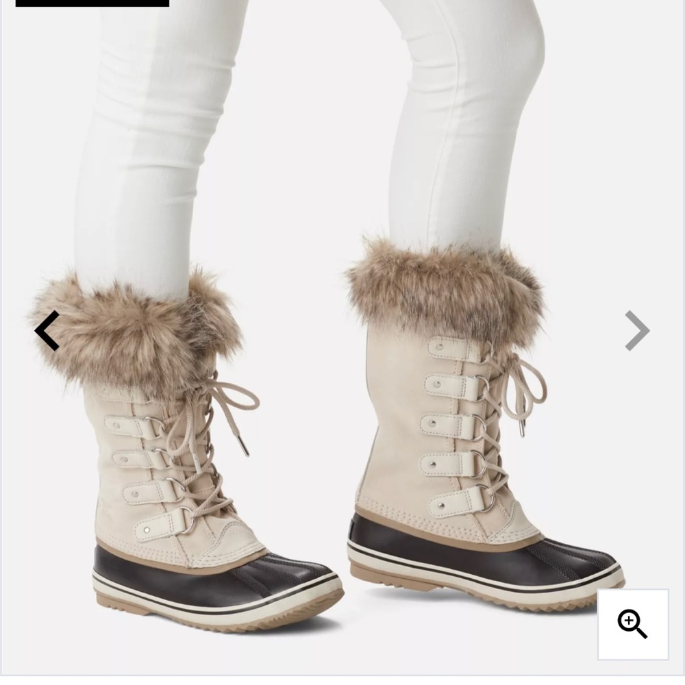 Sorel Joan of Artic Boots Size 9 Fawn/Omega Taupe